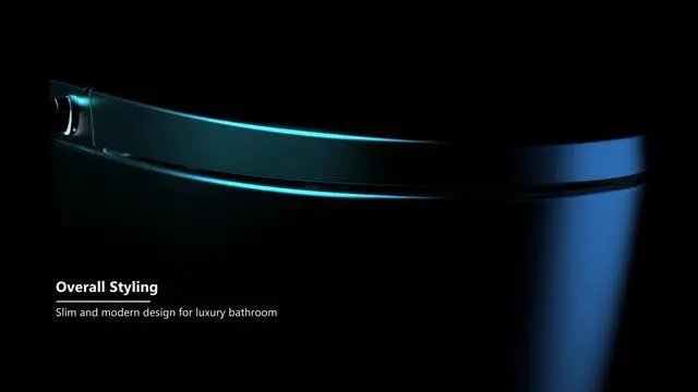 Alt view image 5 of 6 - EUROTO Newest Luxury Smart Toilet, Tankless Elongated toilet with Dual Flush, Foot-Kick Lid Opening, Auto Open and Close Lid, Heated Seat, Warm Dryer, Adjustable Water Pressure and Temperature
