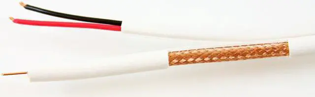 Alt view image 3 of 3 - Five Star Cable 1000 ft. CMP RG59U Video Zip Combo Cable Box 1000 foot Plenum White RG59 Siamese Coaxial + 18 / 2 Power Cable Reel-in box