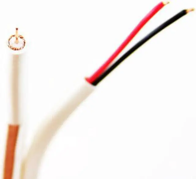 Alt view image 2 of 3 - Five Star Cable 1000 ft. CMP RG59U Video Zip Combo Cable Box 1000 foot Plenum White RG59 Siamese Coaxial + 18 / 2 Power Cable Reel-in box