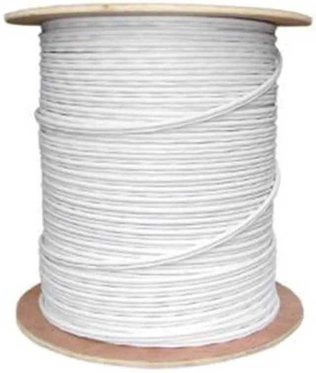 Alt view image 2 of 2 - FiveStar 1000 ft. Cable RG59 Siamese CCTV Combo Coaxial Cable 20AWG RG59 + 18/2 18AWG Power - White