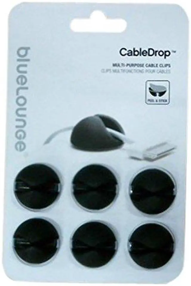 Main image of Blue Lounge 6-pack Cable Drop Black 15-210