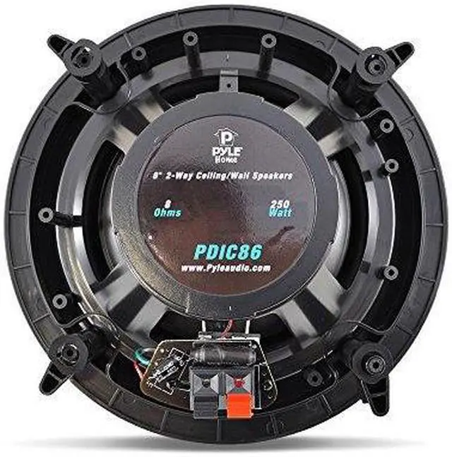 Alt view image 2 of 7 - PYLE  PDIC86  8.0" In-Wall / In-Ceiling Dual Stereo Speakers, 250 Watt, 2-Way, Flush Mount