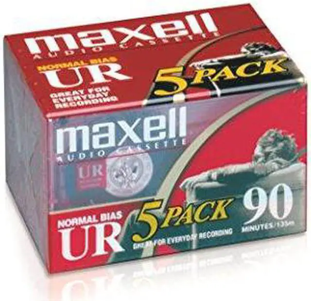 Alt view image 2 of 17 - Maxell 108562 Maxell UR Type I Audio Cassette - 5 x 90Minute - Normal Bias