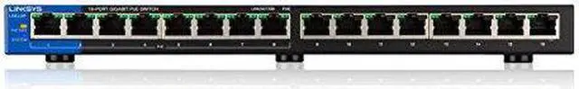 Main image of Linksys 16-Port Business Desktop Gigabit PoE-Plus Switch (LGS116P)
