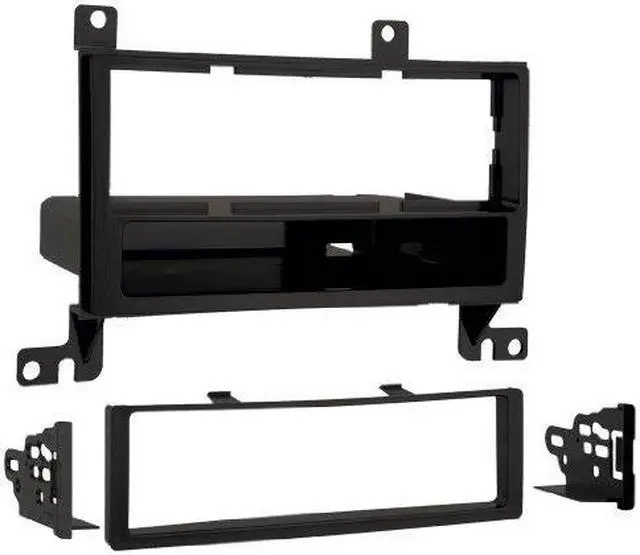 Alt view image 4 of 5 - 2007-2012 Hyundai Santa Fe 1-DIN In-Dash Mounting Kit  Black