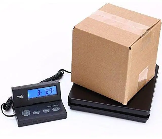 Alt view image 8 of 10 - Smart Weigh Digital Shipping Postal Scale (110lb.) with Extendable Cord