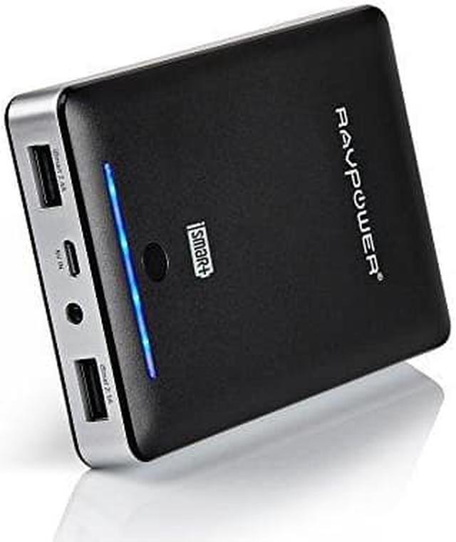Alt view image 9 of 9 - RAVPower® 3rd Gen Deluxe 15000mAh External Battery Portable Dual USB Charger 4.5A Output Power Bank. iSmart(tm) Broad Compatibility. For iPhone 6 6 plus 5S 5C 5 4S, iPad Air Galaxy S5 S4 S3(Black)