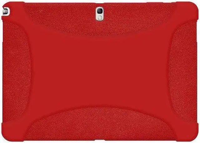 Alt view image 5 of 6 - Amzer Silicone Skin Fit Jelly Case Cover For Samsung GALAXY Note 10.1 2014 Edition/ SM-P6000/ 10.1 SM-P601- Red
