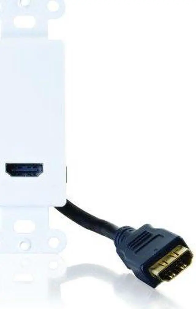 Alt view image 3 of 13 - C2G HDMI Pass Through Wall Plate - White