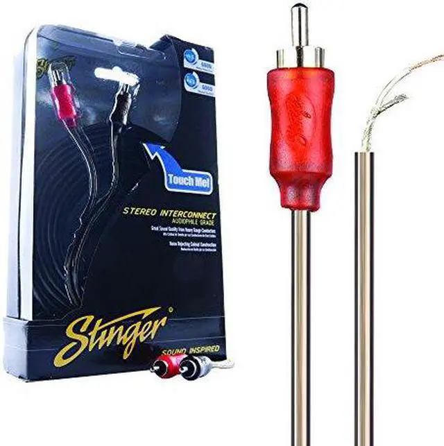 Alt view image 2 of 6 - Stinger 2 channel 1000 series 17 RCA interconnects