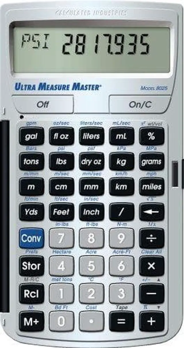 Alt view image 5 of 20 - Construction Calculator,7.0x1.0x5.0 In CALCULATED INDUSTRIES 8025