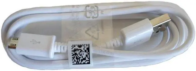 Alt view image 4 of 4 - OEM Samsung USB Data Charging Cable for Galaxy S2, S3, S4 - White - ECB1DU4EWE
