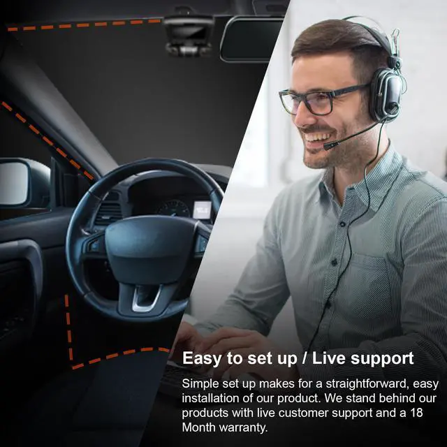 Alt view image 7 of 7 - REXING S1 Dash Cam 3-Channel Front,Rear,Cabin 1080P + 720p +720p, 2 LCD, Infrared Night Vision, Parking Monitor, Mobile APP, WiFi, 170°Angle Lens, Loop Recording, Supercapacitor, Support up to 256GB