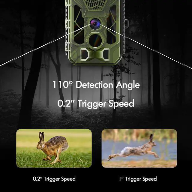 Alt view image 5 of 7 - REXING H3 Electronic Animal Caller Trail CAM W/ 2.8 LCD,2.7K Video +20MP Photo,Night Vision,.2s Trigger,100FT Range,512GB,16 Month Standby Hunting/Wildlife Surveillance CAM (32GB Included)