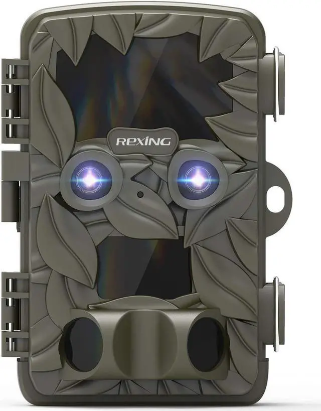 Main image of REXING Woodlens H6 - Dual Camera Trail Cam, 4K+FHD Ultra HD Video, 20MP CMOS Motion Sensor with Night Vision, Photo Burst, Time Lapse, 512GB, TV Connect,16 Month Standby, Hunting/Wildlife Camera