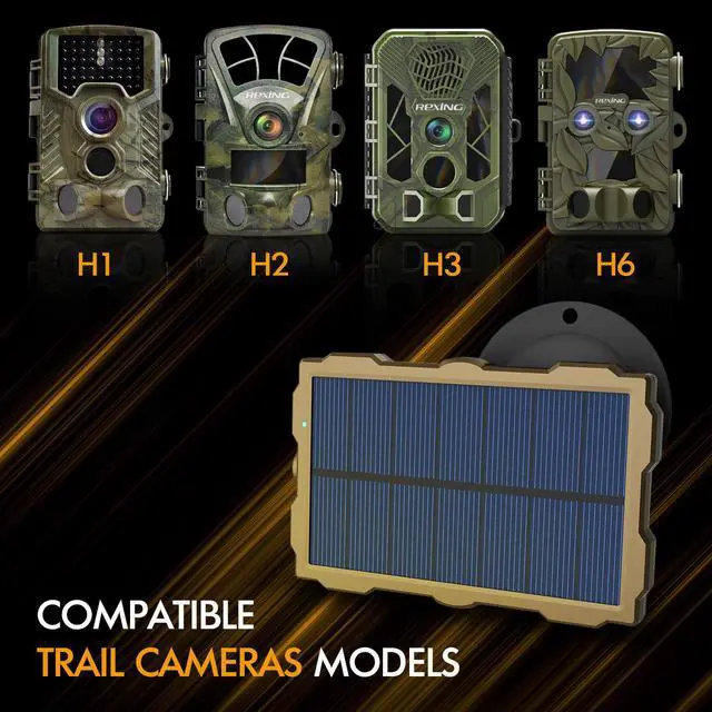 Alt view image 7 of 7 - Trail Camera Solar Panel Kit Waterproof 12V Solar Charger with 2400 mAh Rechargeable Lithium Battery Outdoor Power System for All Hunting Cameras
