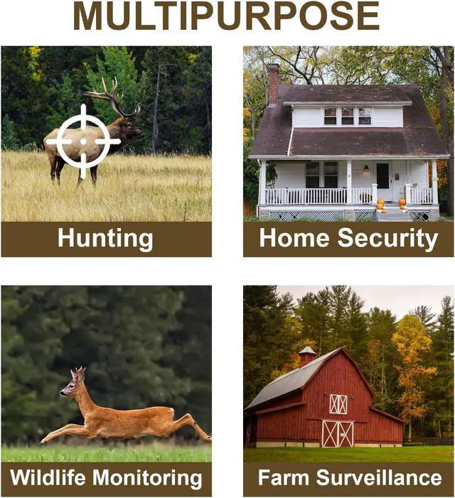 Alt view image 7 of 7 - Rexing Woodlens H2 - 4K Wi-Fi Trail Camera, 20MP CMOS Motion Sensor with Ultra Night Vision Distance, 512GB, AV Output 12 Month Standby Surveillance Cam for Hunting Games and Wildlife Monitoring (H2)