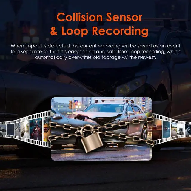 Alt view image 6 of 7 - Rexing R4 4 Channel Dash Cam W/ All Around 1080p Resolution, Wi-Fi, and GPS 170° Ultra-Wide Angle, Supercapacitor, IR Night Vision, Parking Mode, Collision Detection, Loop Recording, Optional CPL