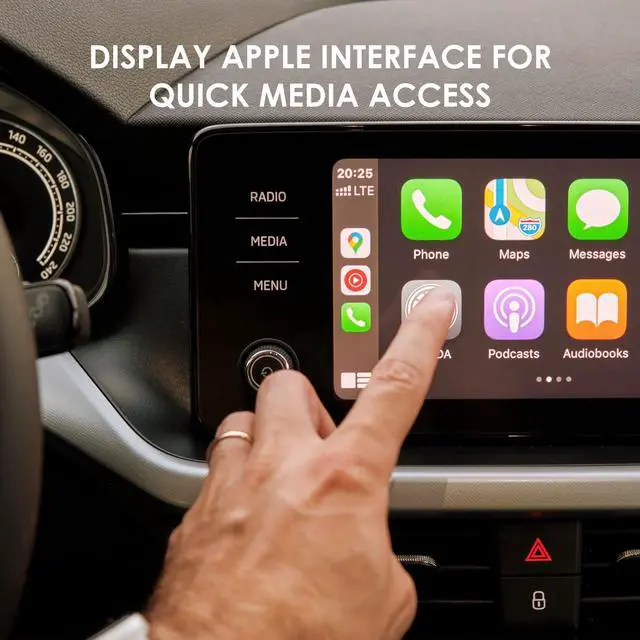 Alt view image 5 of 7 - Rexing CPW-1 Wireless Carplay Adapter, OEM Integrated Apple CarPlay, Convert Wired CarPlay to Wireless CarPlay, 5GHz Wi-Fi, Plug and Play, Bluetooth, USB, Type-C