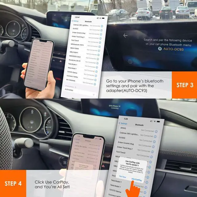 Alt view image 4 of 7 - Rexing CPW-1 Wireless Carplay Adapter, OEM Integrated Apple CarPlay, Convert Wired CarPlay to Wireless CarPlay, 5GHz Wi-Fi, Plug and Play, Bluetooth, USB, Type-C