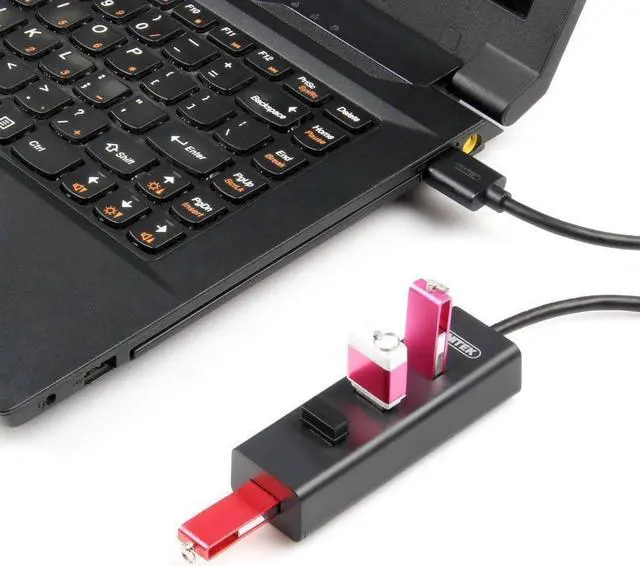 Alt view image 6 of 6 - UNITEK Powered 4 Ports USB 3.0 Charging Hub For PC Laptop Mac Notebook Desktop