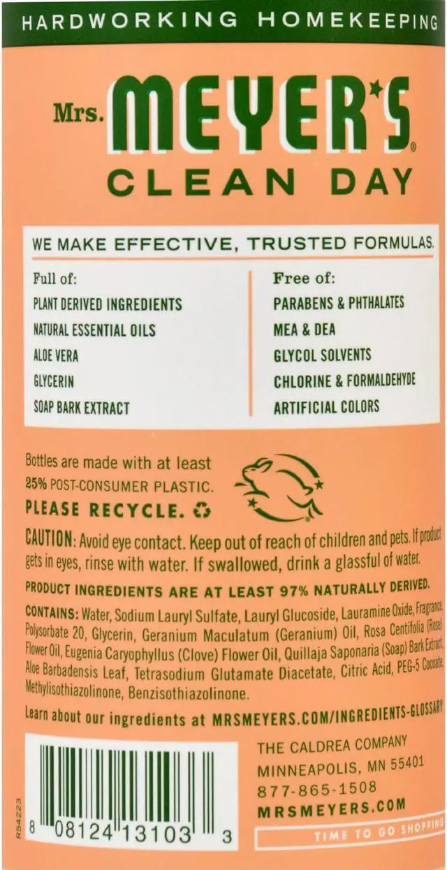 Alt view image 3 of 6 - Mrs. Meyer's Liquid Dish Soap Geranium 16 oz