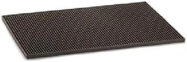 Alt view image 2 of 3 - TABLECRAFT 1218BK Bar Mat, Rubber Black 18"L x 12"W