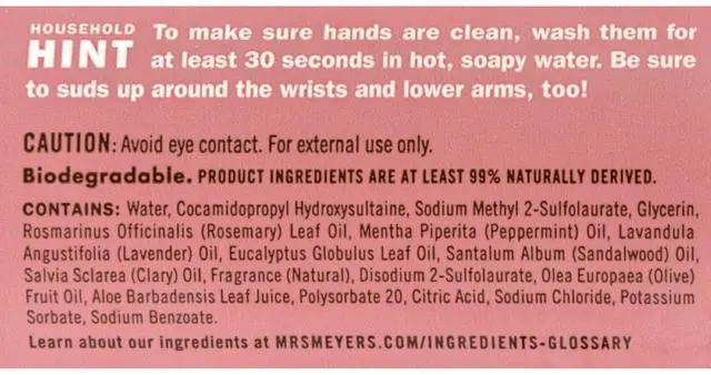 Alt view image 2 of 5 - Mrs. Meyer's Liquid Hand Soap - Rosemary - 12.5 oz Liquid Hand Soap