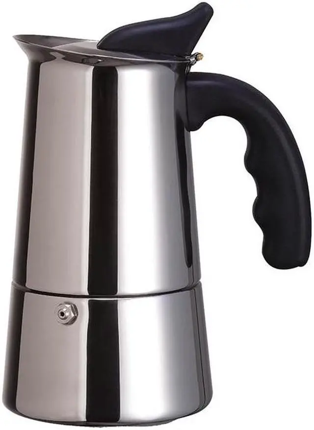 Alt view image 2 of 2 - Primula PES-4606 Stainless Steel 6 cups Stovetop Espresso Maker with Silicone Handle Stainless steel