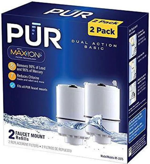 Alt view image 3 of 9 - PUR RF-3375 Faucet Mount Classic Clear Filter Replacement (2 Pack)