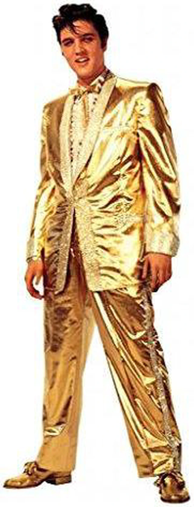 Alt view image 3 of 6 - Elvis Presley Gold Lame Jacket Stand Up Poster