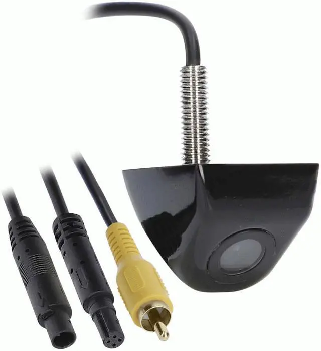 Alt view image 12 of 13 - iBeam TE-LPGC Above License Plate Backup Cam with Gloss Black Metal Housing