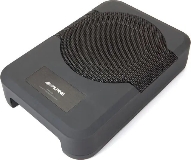 Alt view image 3 of 15 - Alpine Restyle 8" Amplified Subwoofer (PWE-S8-WRA) Custom Fit for 2011-Up Jeep Wrangler (4 door) - Under Seat Plug and Play 120 Watt Amplified Subwoofer