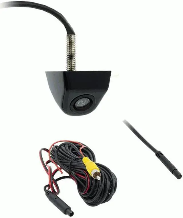 Alt view image 7 of 13 - iBeam TE-LPGC Above License Plate Backup Cam with Gloss Black Metal Housing