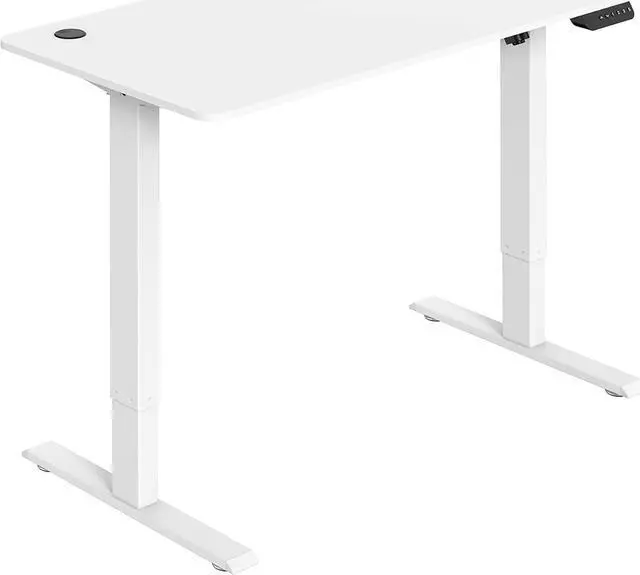 Main image of Boost Industries FS-OD47Mii Floor Standing Motorized (Electric) Height Adjustable Office Desk Frame with 47" Top (White)