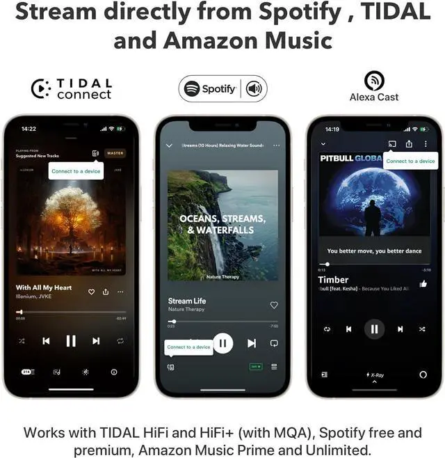 Alt view image 6 of 7 - WiiM Pro Plus AirPlay 2 Receiver, Chromecast Audio, Multiroom Streamer with Premium AKM DAC, Voice Remote, Works with Alexa/Siri/Google, Stream Hi-Res Audio from Spotify, Amazon Music, Tidal and More