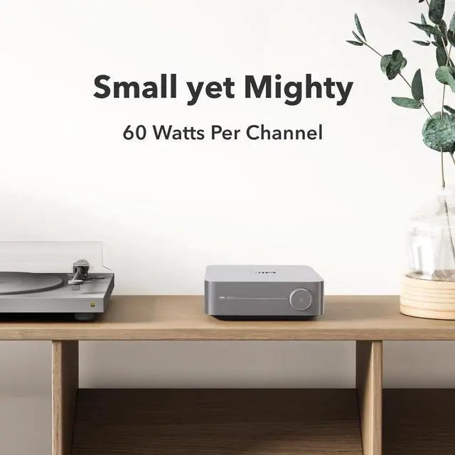 Alt view image 3 of 7 - WiiM Amp: Multiroom Streaming Amplifier with AirPlay 2, Chromecast, HDMI & Voice Control  Stream Spotify, Amazon Music, TIDAL & More (Space Gray)