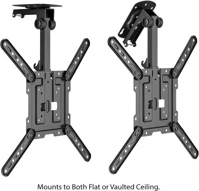 Alt view image 4 of 7 - Boost Industries CM-2355 Manual Flip Down Swivel TV Ceiling Mount for 23" - 55" Screens