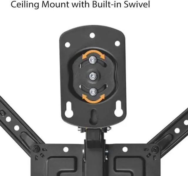 Alt view image 5 of 7 - Boost Industries CM-2355 Manual Flip Down Swivel TV Ceiling Mount for 23" - 55" Screens
