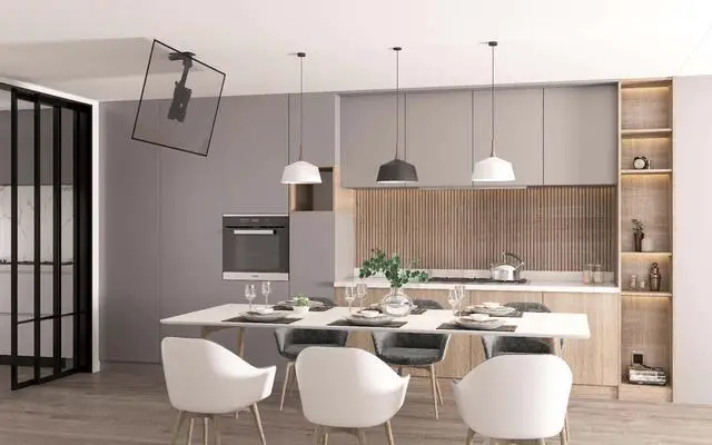 Alt view image 2 of 6 - Boost Industries CM-1943 Manual Flip Down Swivel TV Ceiling Mount for 19" - 43" Screens