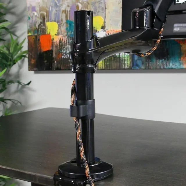 Alt view image 4 of 5 - Boost Industries Universal DMA-1327 Single Monitor Desktop Mount for Computer PC Monitor or TV 13" - 27" LED LCD Screens