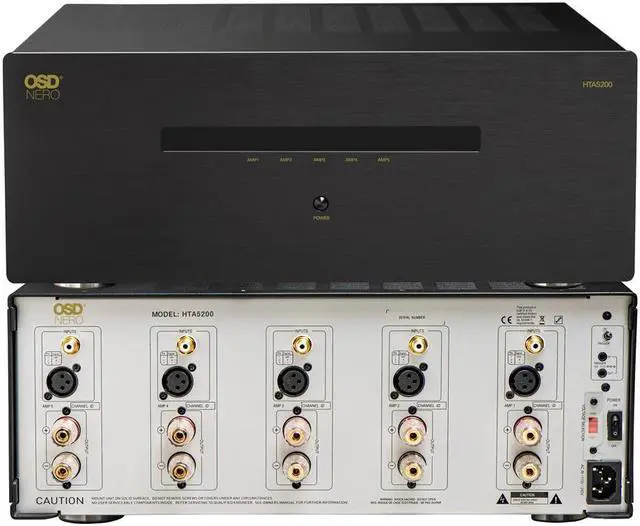 Main image of OSD Audio Nero HTA5200 5-Channel Home Theater Amplifier (125 Watts per Channel)