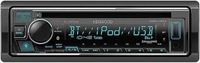 Main image of Kenwood KDC-X304 eXcelon CD Car Stereo Receiver w/ Bluetooth Hands Free Calling, AM/FM Radio, USB, Amazon Alexa Built Ready, Variable Color Illumination