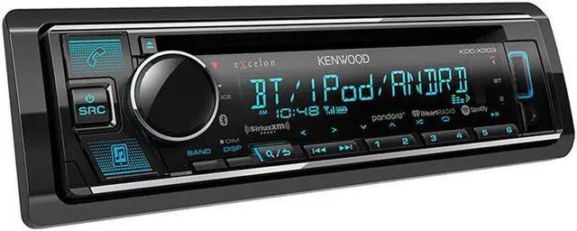 Alt view image 4 of 4 - Kenwood KDC-X304 eXcelon CD Car Stereo Receiver w/ Bluetooth Hands Free Calling, AM/FM Radio, USB, Amazon Alexa Built Ready, Variable Color Illumination