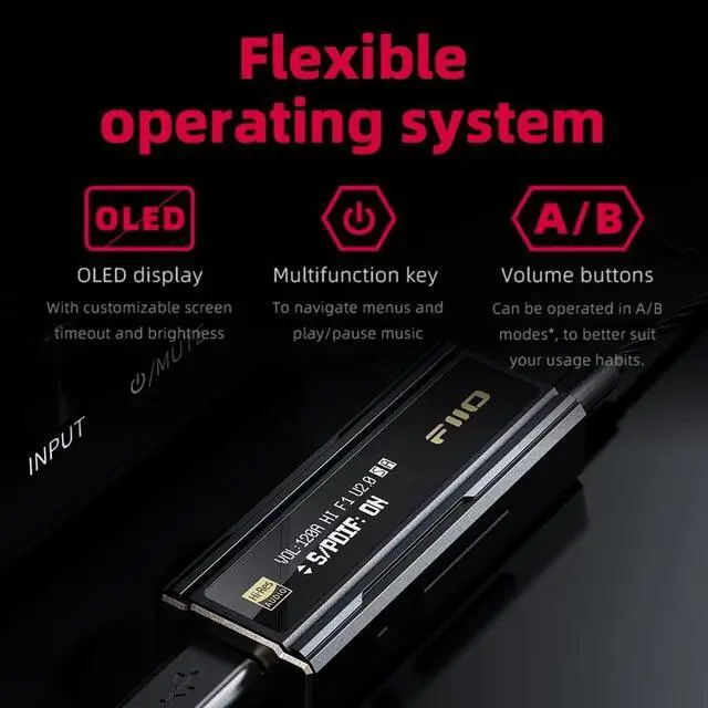 Alt view image 4 of 4 - FiiO KA5 USB DAC Headphone Amp with 3.5mm and 4.4mm Outputs