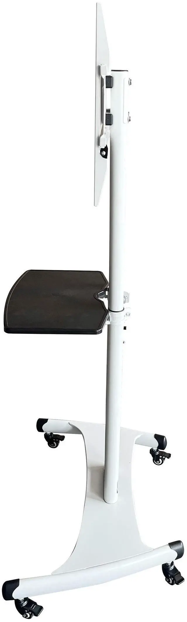 Alt view image 6 of 7 - Boost Industries AVC3265ii-WH Universal Mobile TV Cart TV Stand for 32 to 80 TVs (White)