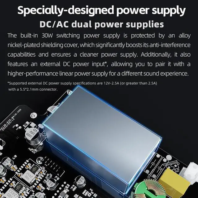 Alt view image 5 of 7 - FiiO K13 R2R Desktop DAC and Headphone Amplifier (Silver)