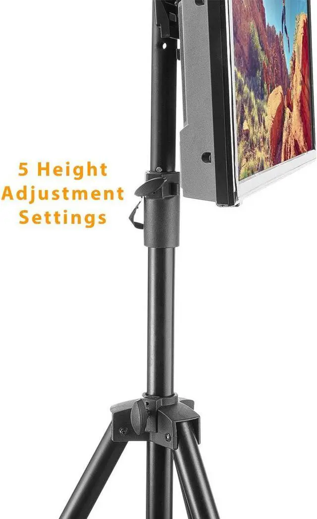 Alt view image 4 of 6 - Boost Industries AVT-3770T Tilting Mobile TV Mount with Portable Tripod Stand for Screens 37" - 70"