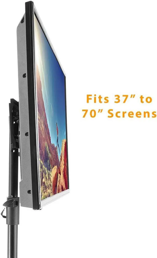 Alt view image 5 of 6 - Boost Industries AVT-3770T Tilting Mobile TV Mount with Portable Tripod Stand for Screens 37" - 70"