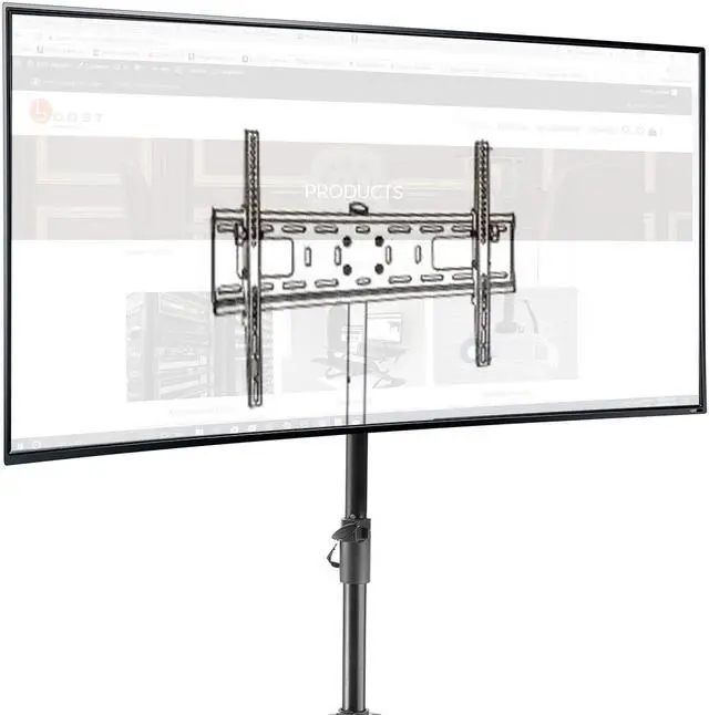 Alt view image 3 of 6 - Boost Industries AVT-3770T Tilting Mobile TV Mount with Portable Tripod Stand for Screens 37" - 70"